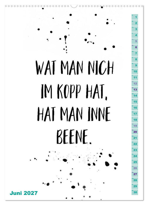 BERLINERISCH Lustige Sprüche (CALVENDO Wandkalender 2027)