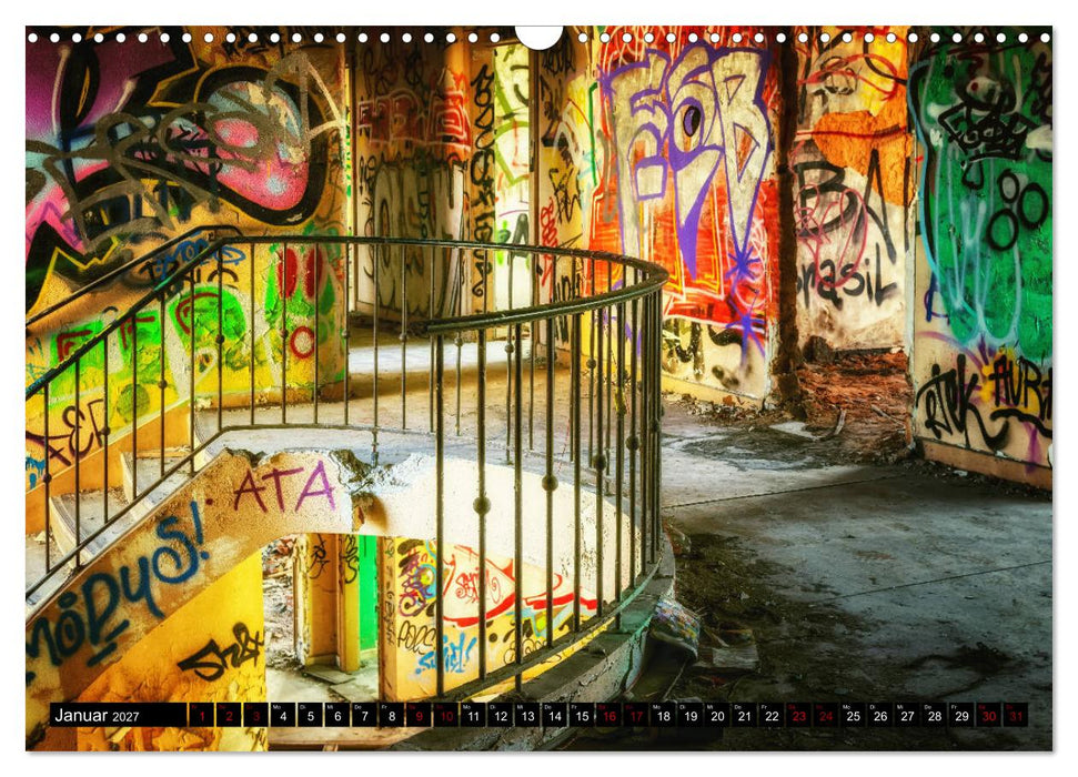 Lost Places Graffiti (CALVENDO Wandkalender 2027)