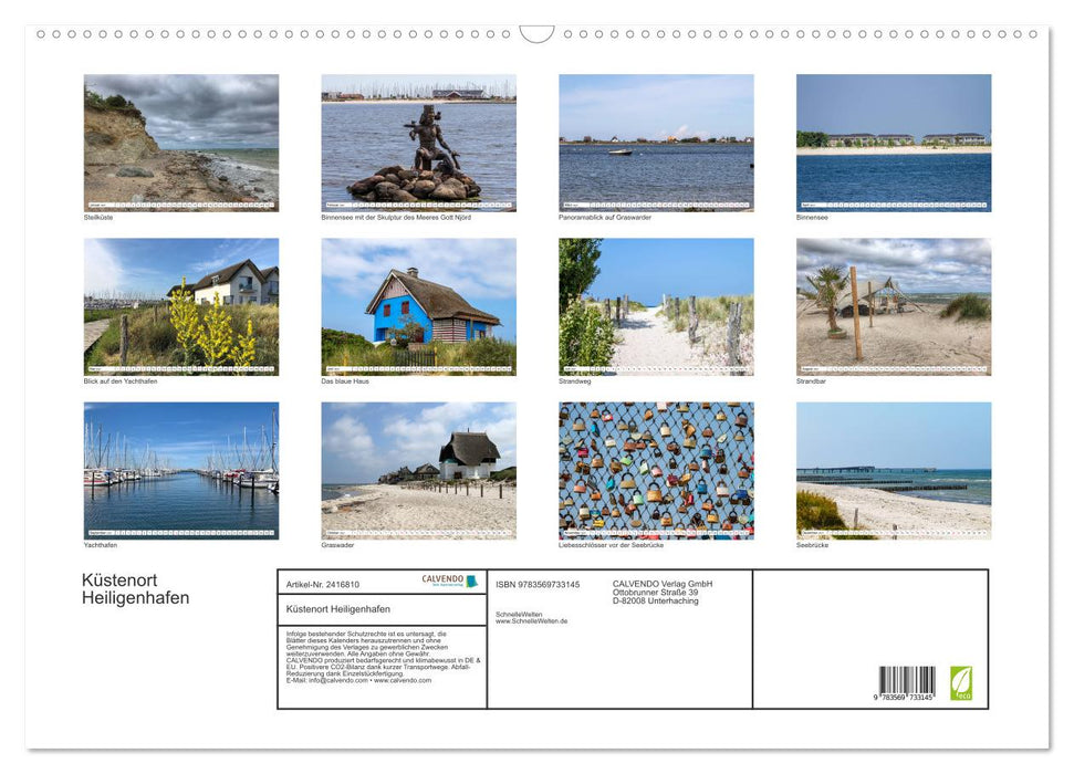 Küstenort Heiligenhafen (CALVENDO Wandkalender 2027)