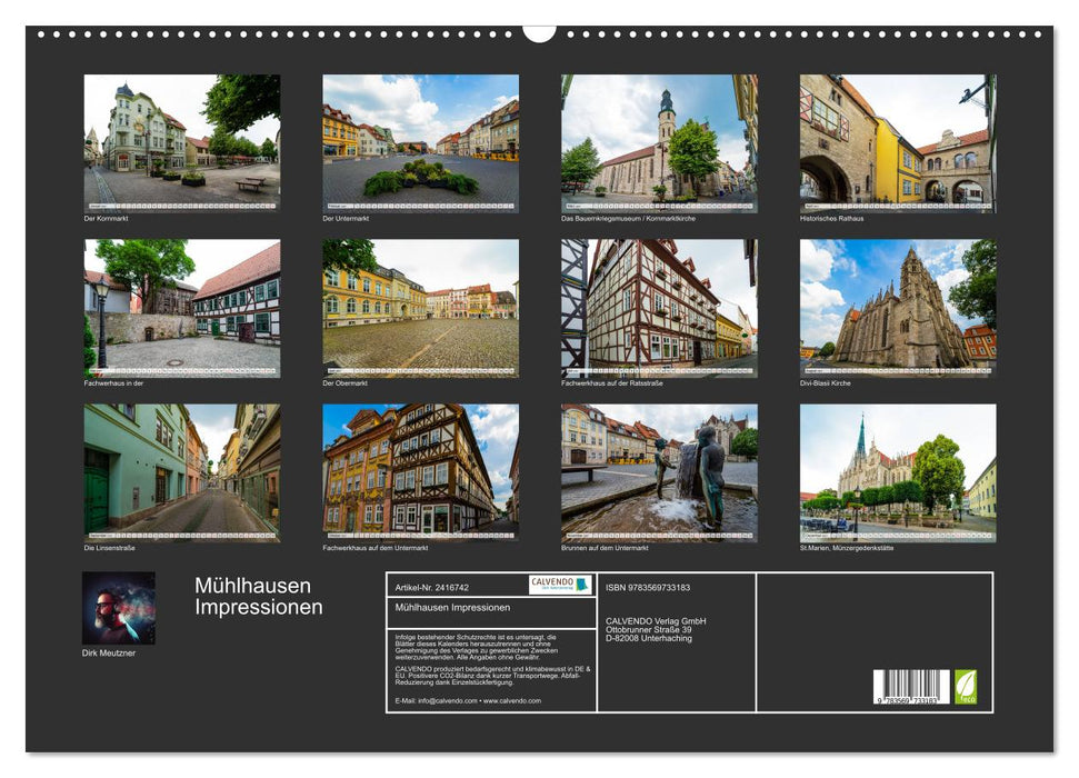 Mühlhausen Impressionen (CALVENDO Wandkalender 2027)