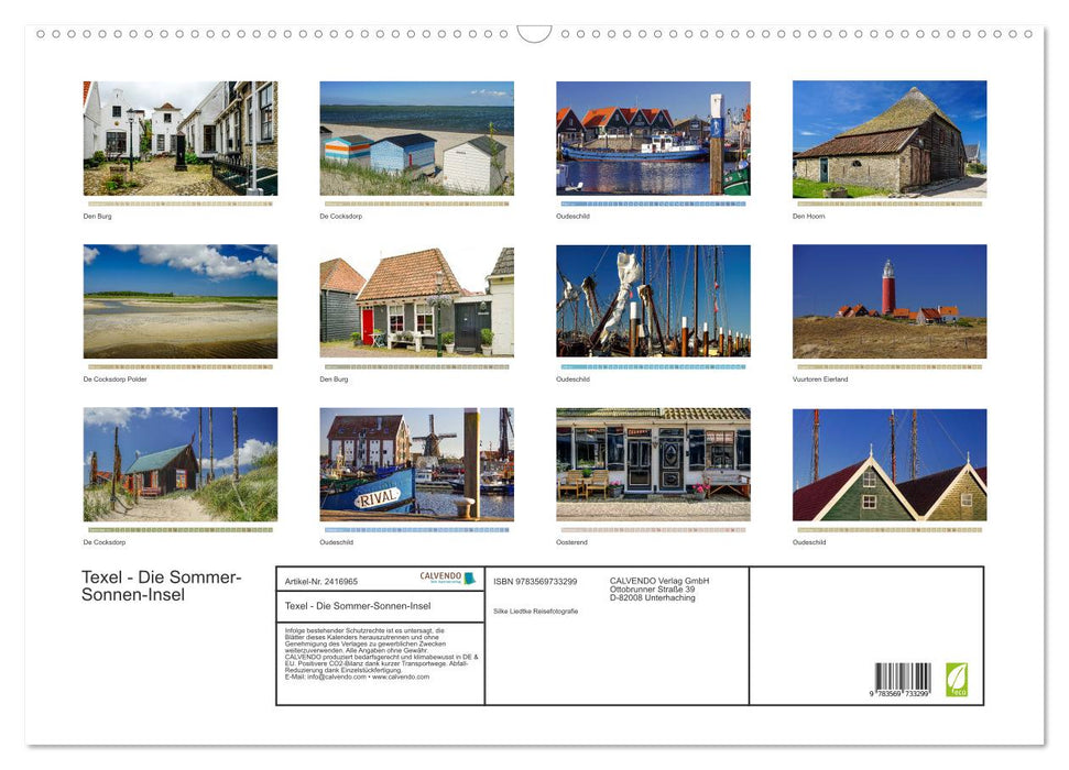 Texel - Die Sommer-Sonnen-Insel (CALVENDO Wandkalender 2027)