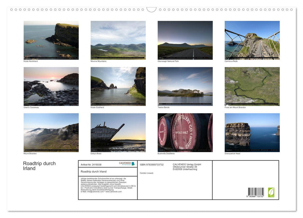 Roadtrip durch Irland (CALVENDO Wandkalender 2027)