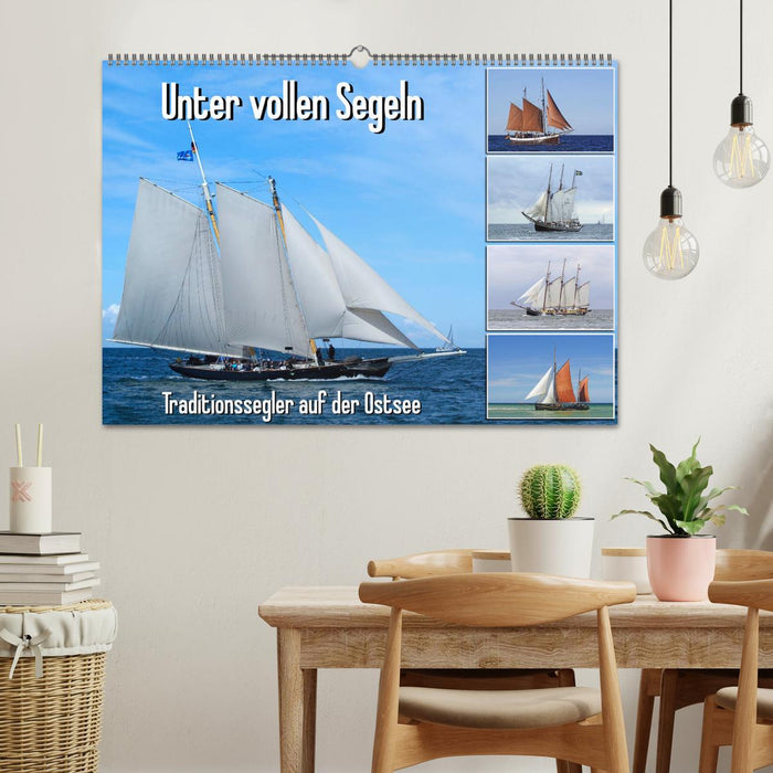 Unter vollen Segeln Traditionssegler auf der Ostsee (CALVENDO Wandkalender 2027)