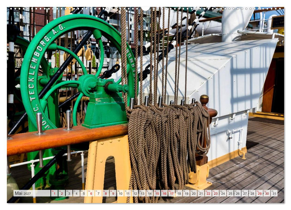 Letztes deutsches Vollschiff DAS SCHULSCHIFF DEUTSCHLAND (CALVENDO Wandkalender 2027)