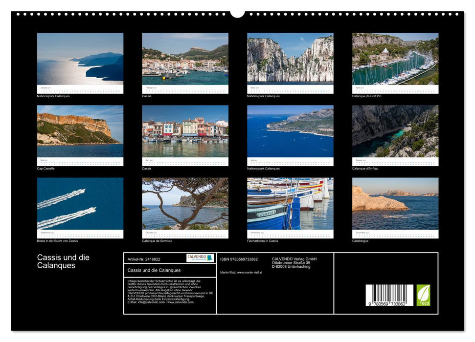 Cassis und die Calanques (CALVENDO Premium Wandkalender 2027)