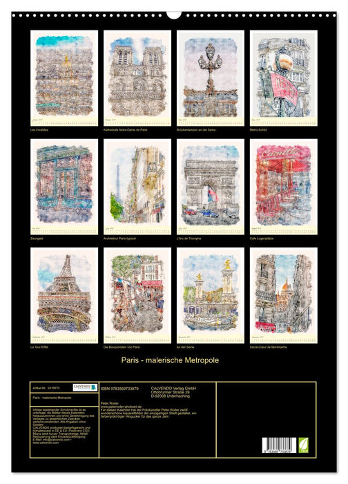Paris - malerische Metropole (CALVENDO Wandkalender 2027)