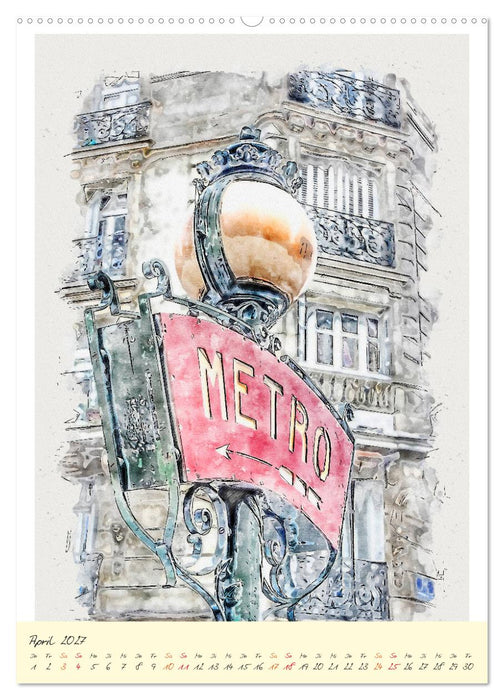 Paris - malerische Metropole (CALVENDO Wandkalender 2027)