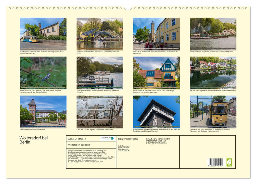 Woltersdorf bei Berlin (CALVENDO Wandkalender 2027)