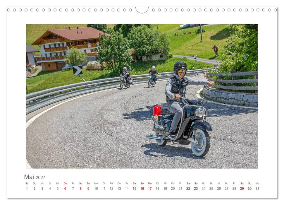 Faszination Zweirad - Impressionen vom Ötztaler Moped Marathon (CALVENDO Wandkalender 2027)