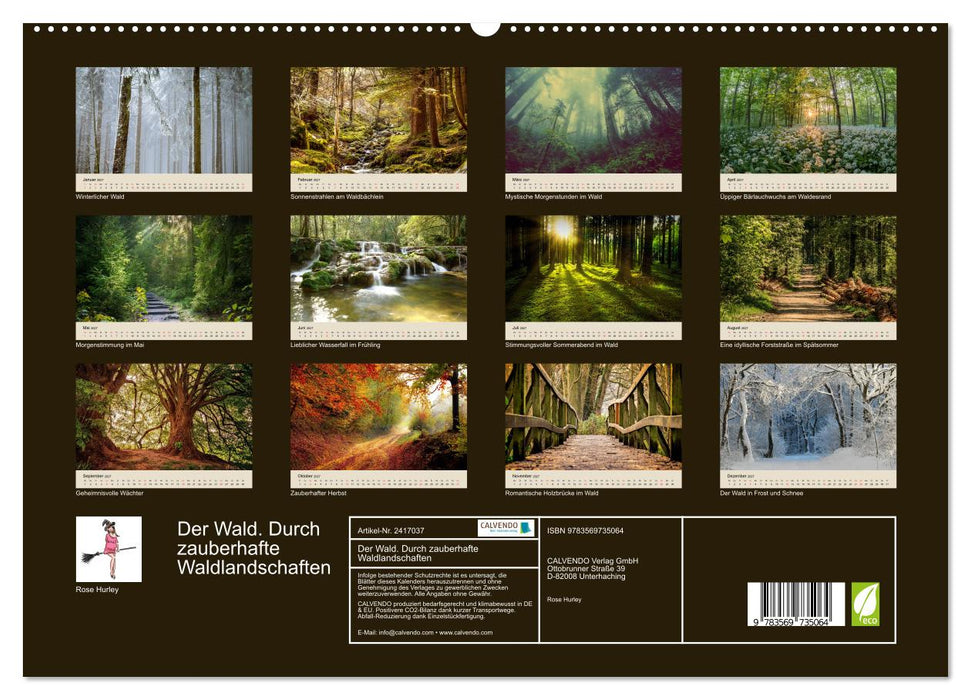 Der Wald. Durch zauberhafte Waldlandschaften (CALVENDO Premium Wandkalender 2027)