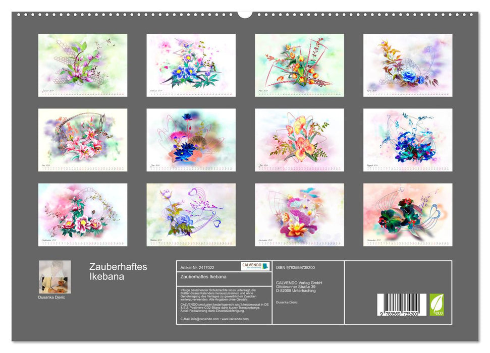 Zauberhaftes Ikebana (CALVENDO Premium Wandkalender 2027)