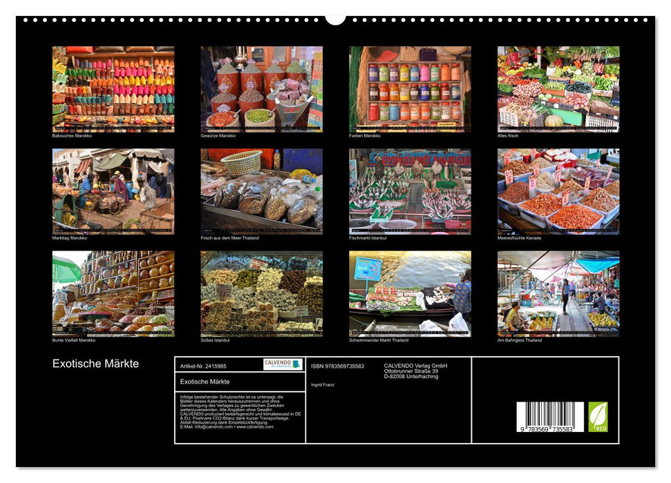 Exotische Märkte (CALVENDO Premium Wandkalender 2027)
