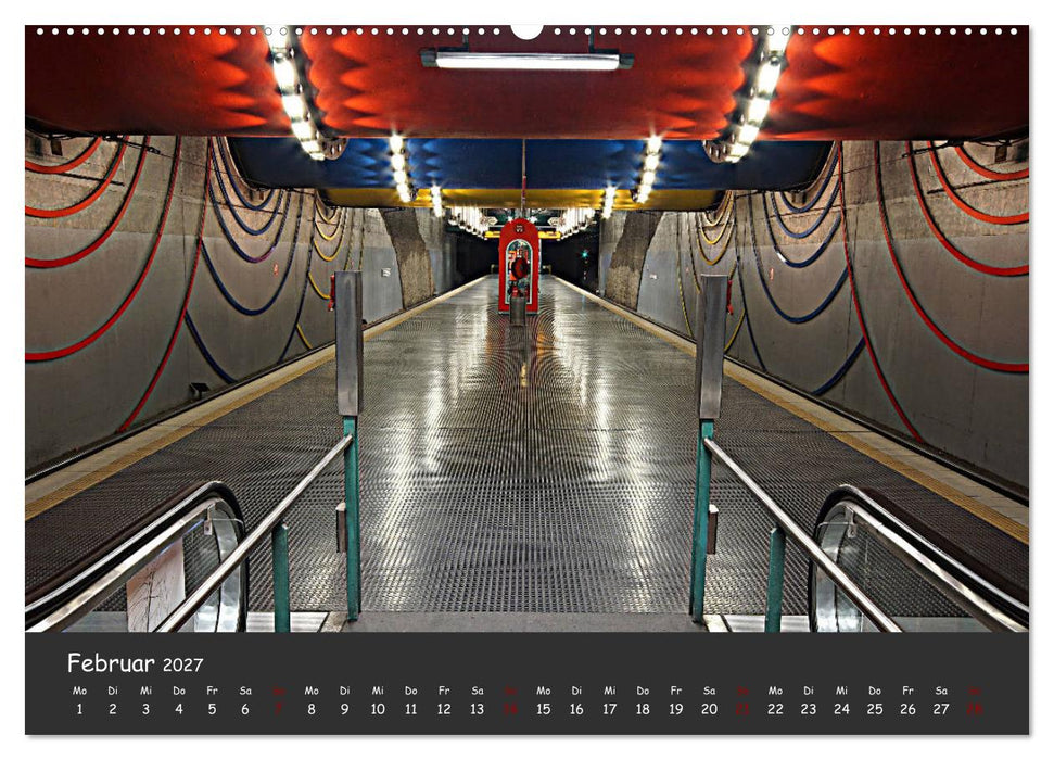 U-Bahn-Stationen des Westens (CALVENDO Wandkalender 2027)