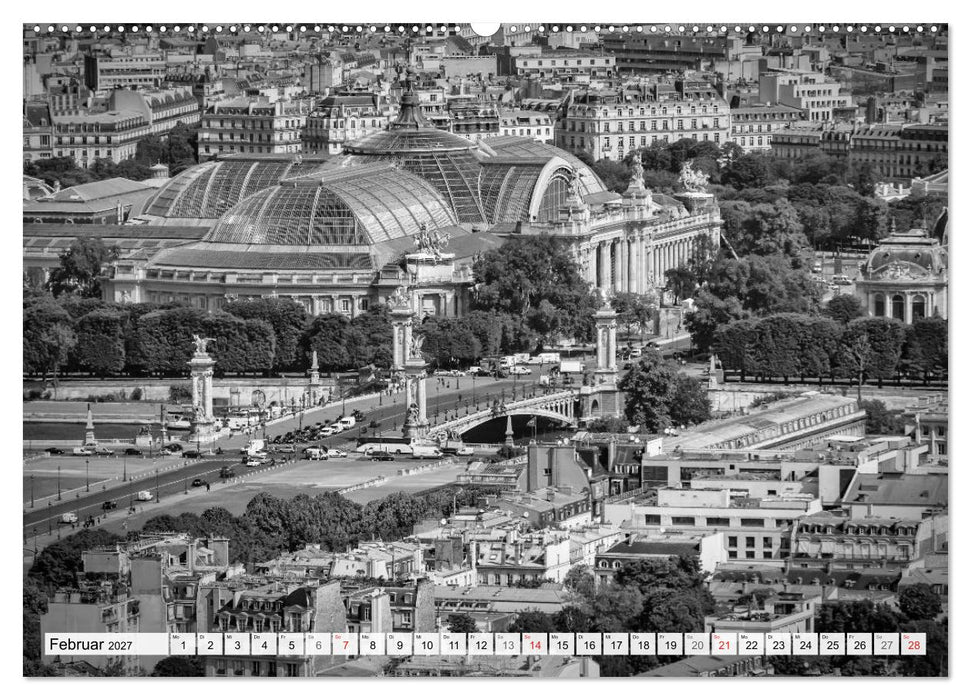PARIS Monochrome Impressionen (CALVENDO Wandkalender 2027)