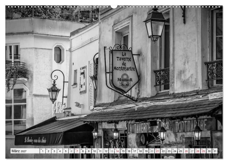 PARIS Monochrome Impressionen (CALVENDO Wandkalender 2027)