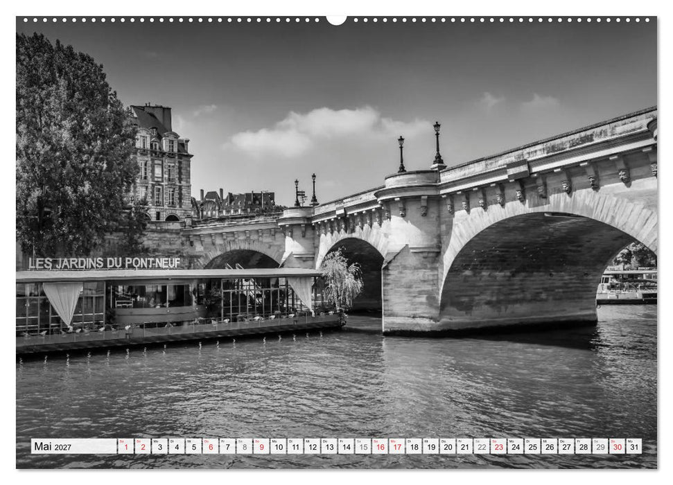 PARIS Monochrome Impressionen (CALVENDO Wandkalender 2027)