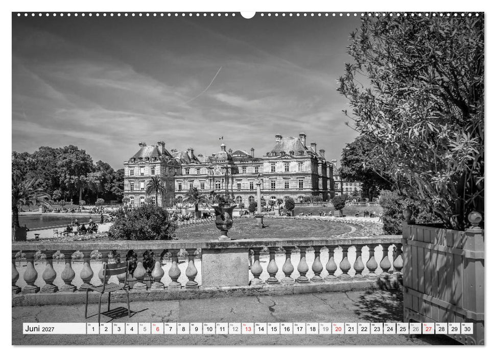 PARIS Monochrome Impressionen (CALVENDO Wandkalender 2027)