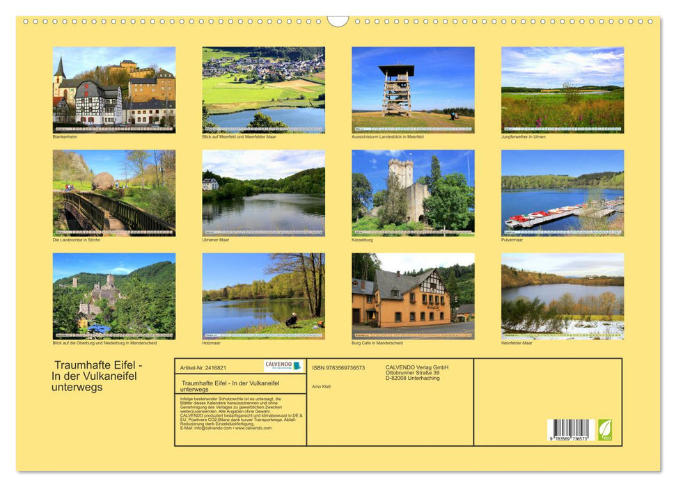Traumhafte Eifel - In der Vulkaneifel unterwegs (CALVENDO Wandkalender 2027)