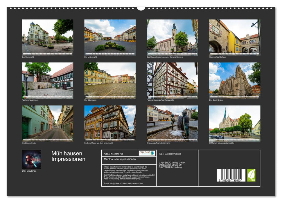 Mühlhausen Impressionen (CALVENDO Premium Wandkalender 2027)