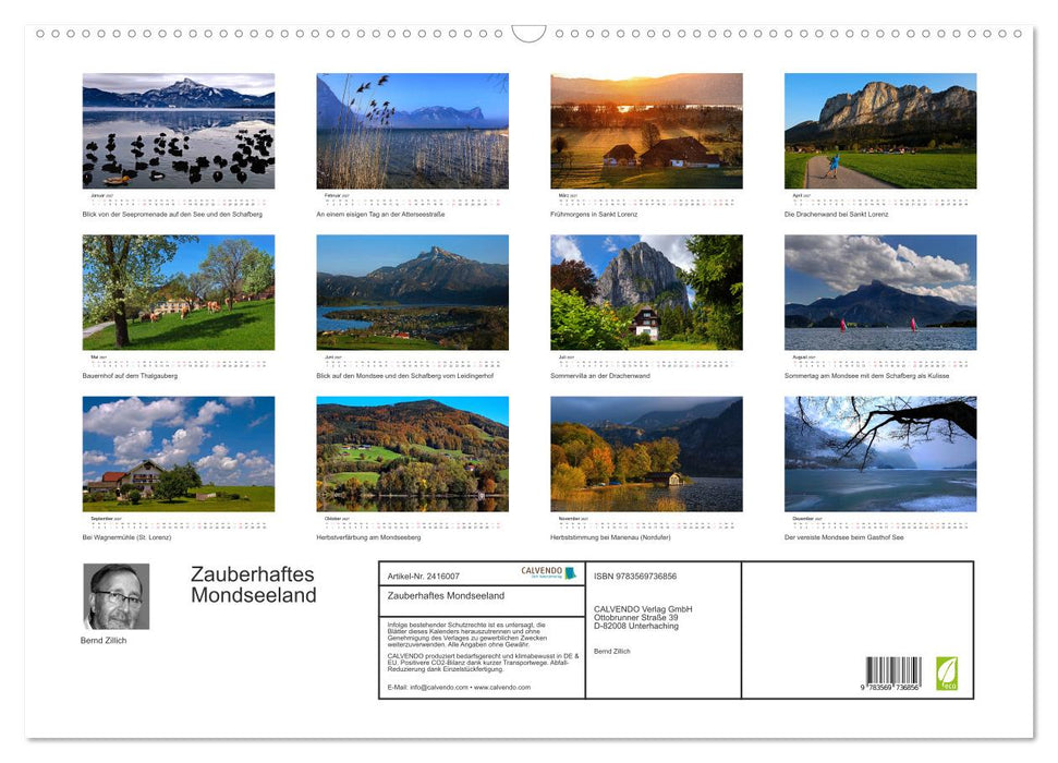 Zauberhaftes Mondseeland (CALVENDO Wandkalender 2027)