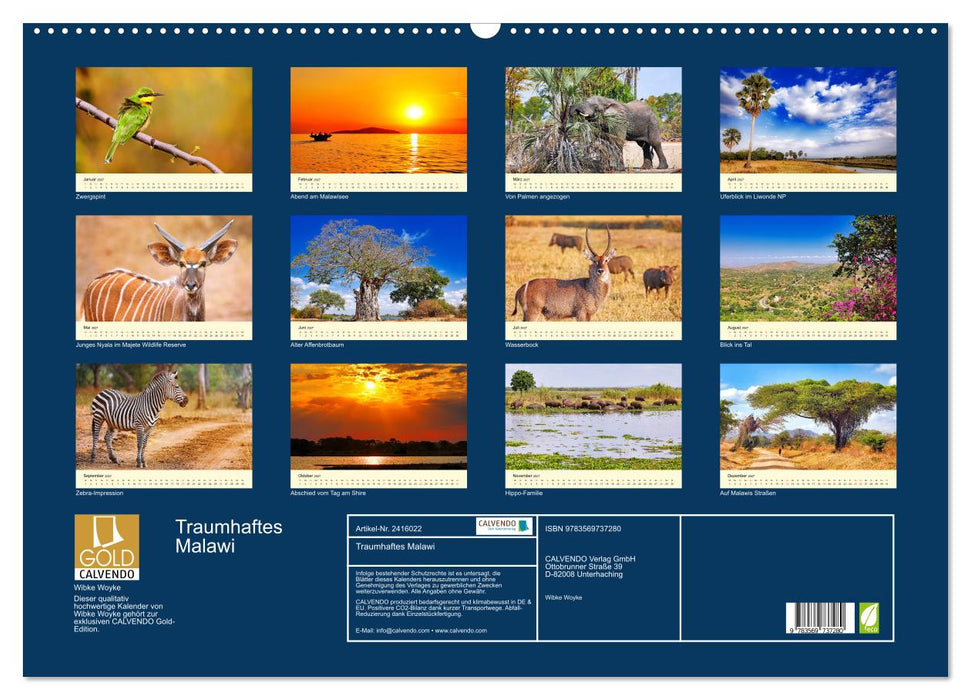 Traumhaftes Malawi (CALVENDO Wandkalender 2027)