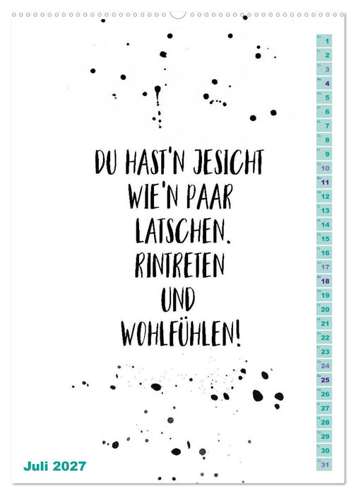 BERLINERISCH Lustige Sprüche (CALVENDO Premium Wandkalender 2027)