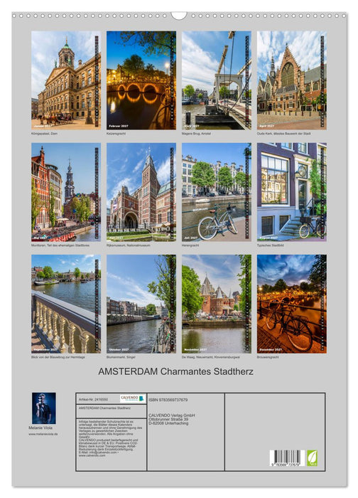 AMSTERDAM Charmantes Stadtherz (CALVENDO Wandkalender 2027)