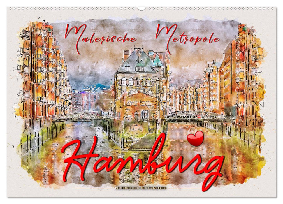 Hamburg - malerische Metropole (CALVENDO Wandkalender 2027)