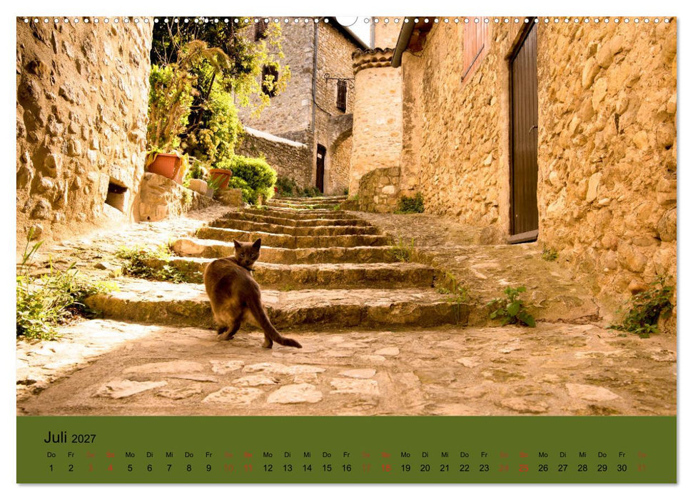 Dorfidyllen in Frankreich (CALVENDO Premium Wandkalender 2027)