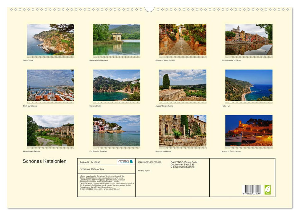 Schönes Katalonien (CALVENDO Wandkalender 2027)