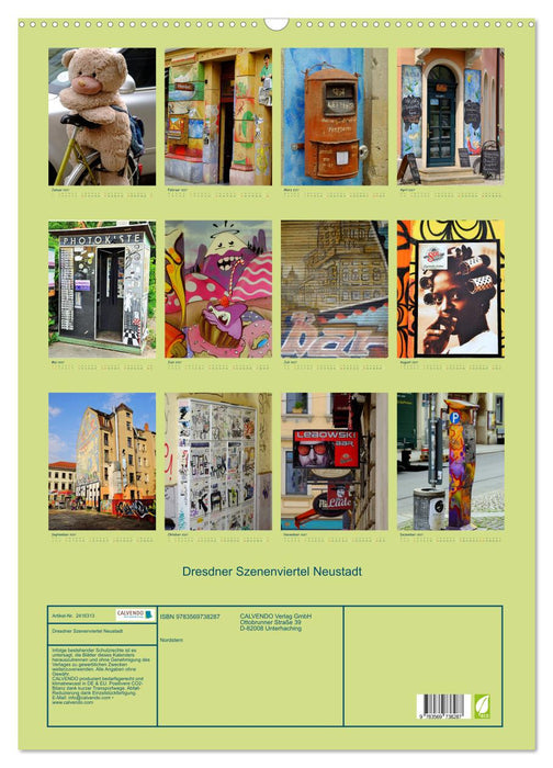 Dresdner Szenenviertel Neustadt (CALVENDO Wandkalender 2027)