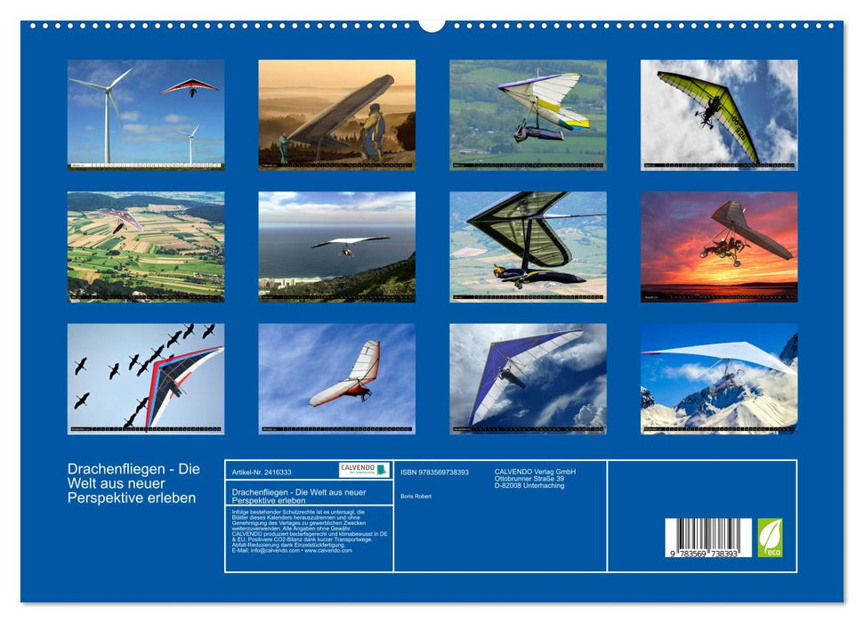 Drachenfliegen - Die Welt aus neuer Perspektive erleben (CALVENDO Premium Wandkalender 2027)