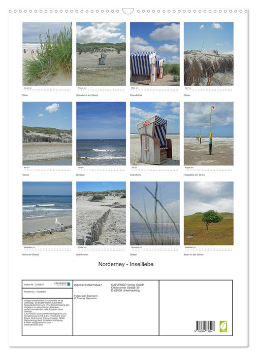 Norderney - Inselliebe (CALVENDO Wandkalender 2027)