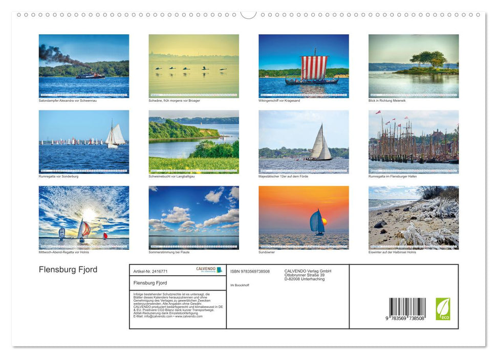 Flensburg Fjord (CALVENDO Premium Wandkalender 2027)