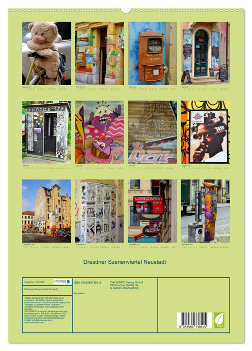 Dresdner Szenenviertel Neustadt (CALVENDO Premium Wandkalender 2027)
