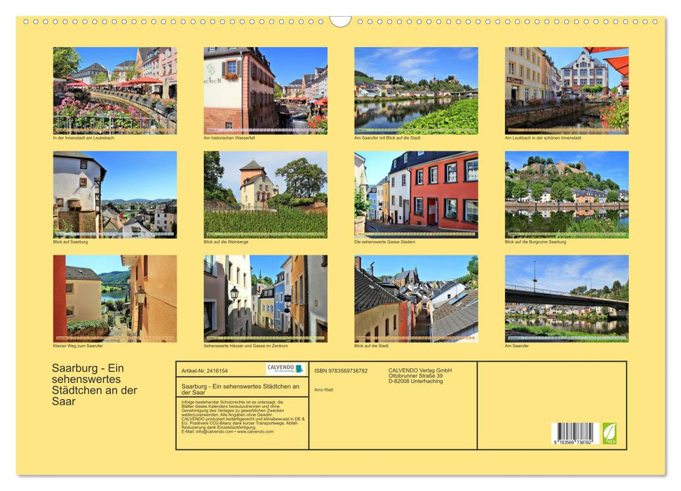 Saarburg - Ein sehenswertes Städtchen an der Saar (CALVENDO Wandkalender 2027)