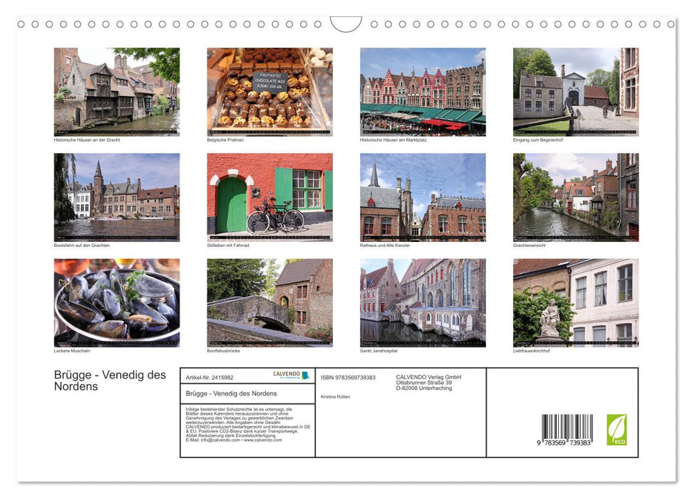 Brügge - Venedig des Nordens (CALVENDO Wandkalender 2027)