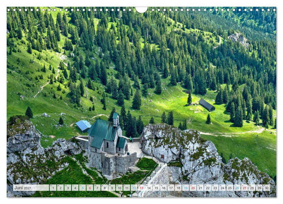 Sehnsuchtsziel Berge - Unterwegs in den Bergwelt rund um München (CALVENDO Wandkalender 2027)