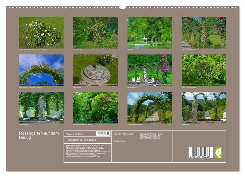 Rosengarten auf dem Beutig (CALVENDO Premium Wandkalender 2027)