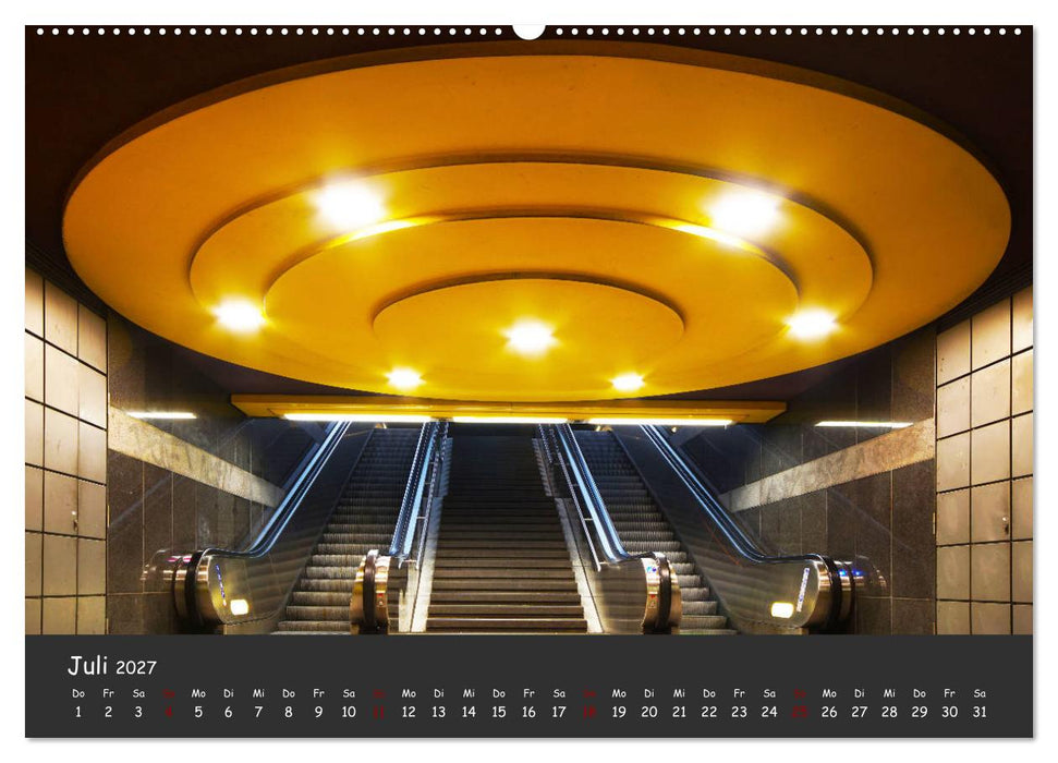U-Bahn-Stationen des Westens (CALVENDO Premium Wandkalender 2027)