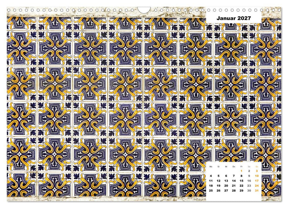 Lissabons Azulejos (CALVENDO Wandkalender 2027)