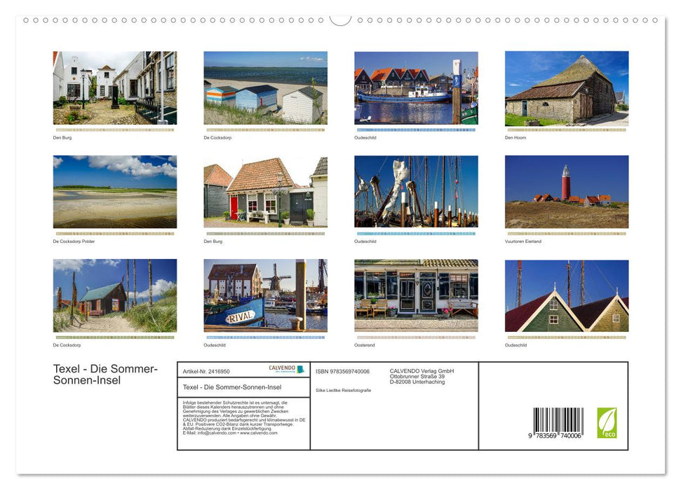 Texel - Die Sommer-Sonnen-Insel (CALVENDO Premium Wandkalender 2027)