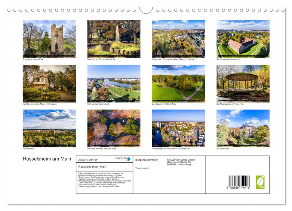 Rüsselsheim am Main (CALVENDO Wandkalender 2027)