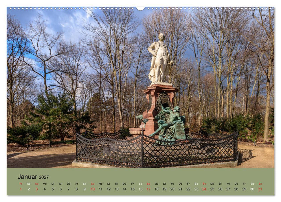 Großer Tiergarten Berlin - Von Dichtern und Komponisten (CALVENDO Wandkalender 2027)