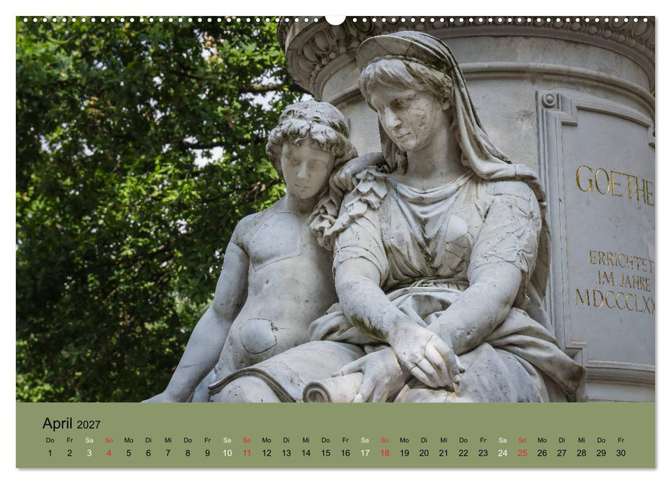Großer Tiergarten Berlin - Von Dichtern und Komponisten (CALVENDO Wandkalender 2027)