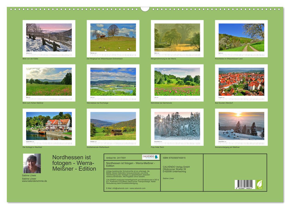 Nordhessen ist fotogen - Werra-Meißner - Edition (CALVENDO Wandkalender 2027)