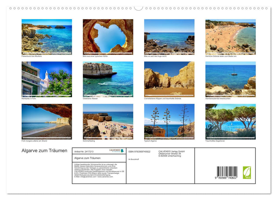 Algarve zum Träumen (CALVENDO Premium Wandkalender 2027)