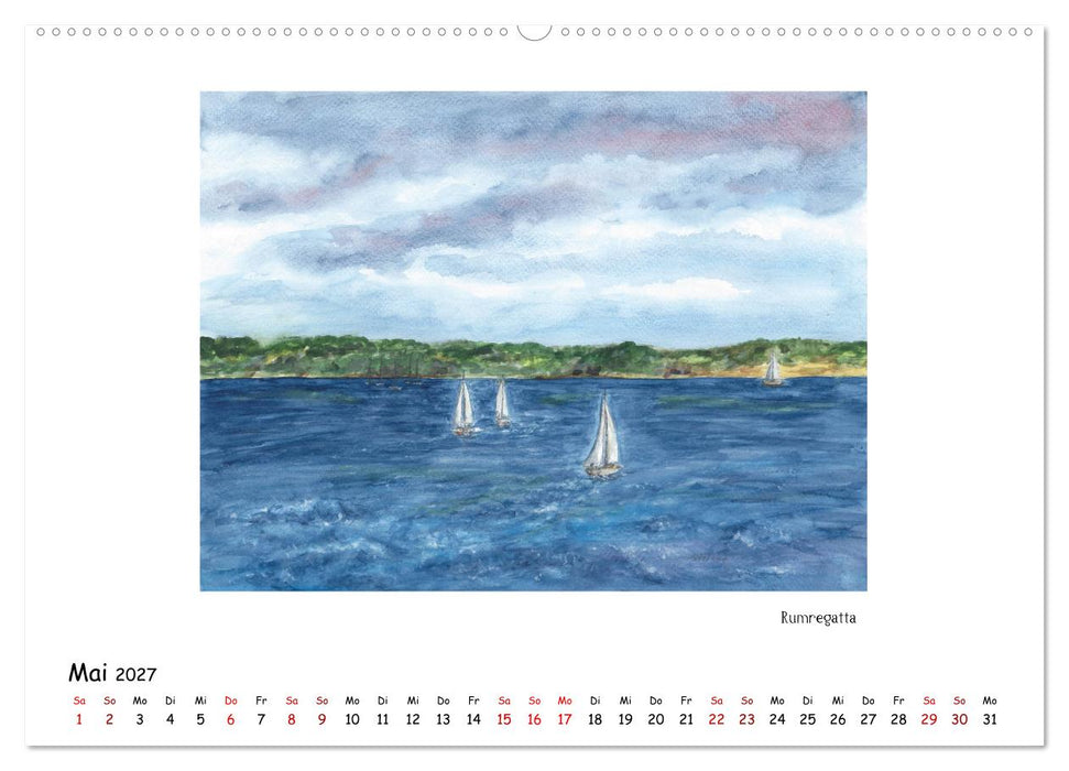 Die Flensburger Förde (CALVENDO Premium Wandkalender 2027)