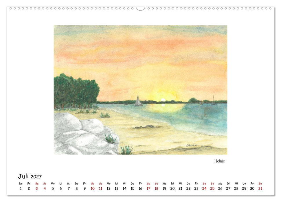 Die Flensburger Förde (CALVENDO Premium Wandkalender 2027)