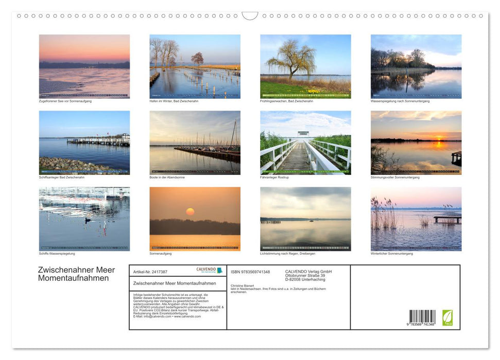 Zwischenahner Meer Momentaufnahmen (CALVENDO Wandkalender 2027)